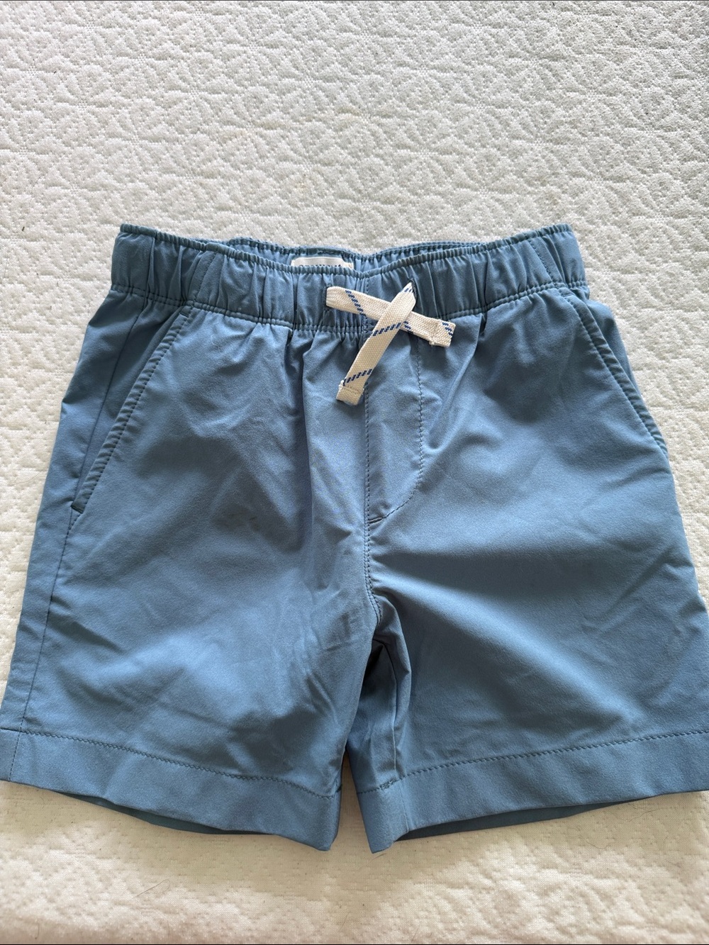 Crewcuts Sky Blue Elastic-Waist Drawstring Shorts